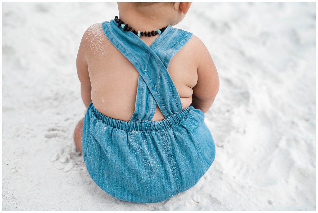 baby on beach