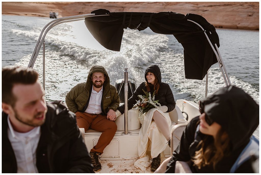 four people in boat