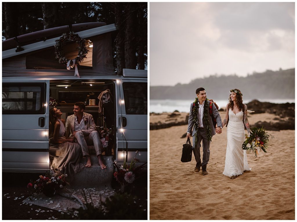 adventure wedding couples