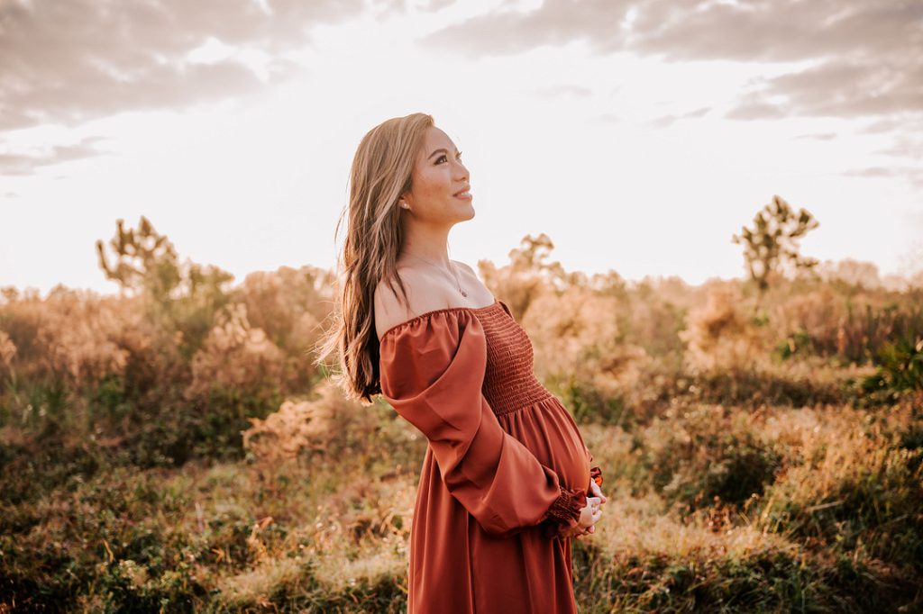 woman looking at sky