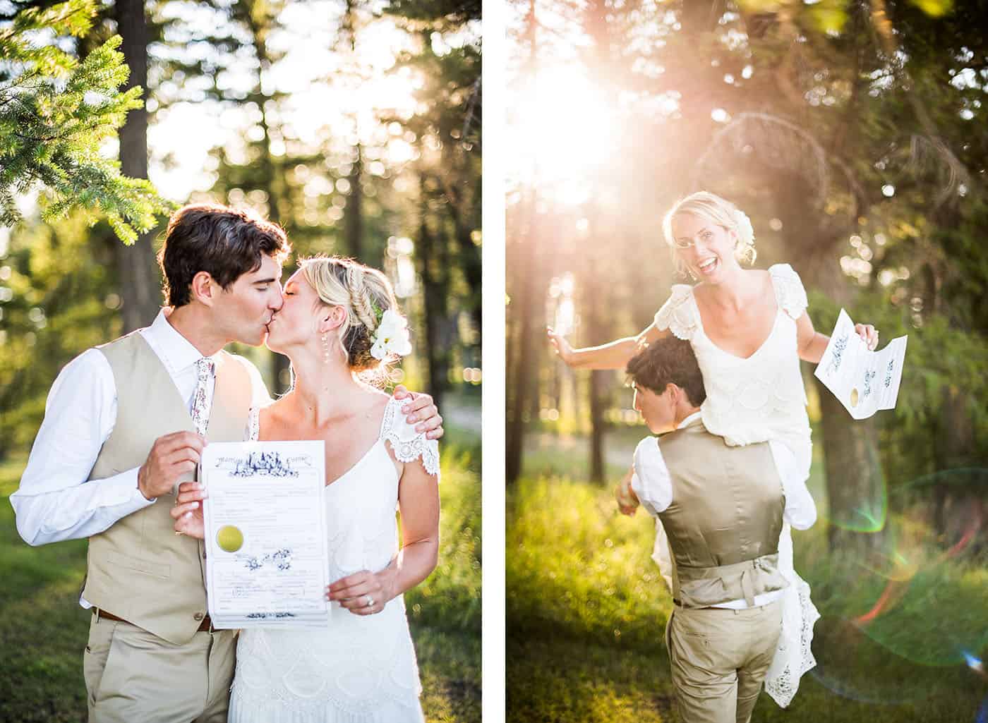 how to photograph a marriage license